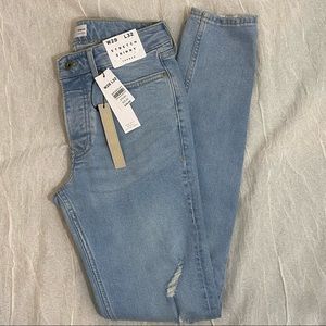 NWT Topman Stretch Skinny Rip Jeans 28x33